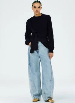 Outlet Tibi Acid Iceberg Denim Sid Jean - Regular Acid Iceberg Blue
