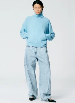 Outlet Tibi Acid Iceberg Denim Sid Jean - Regular Acid Iceberg Blue