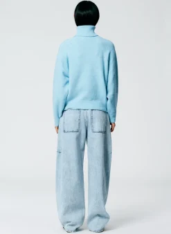 Best Tibi Acid Iceberg Denim Sid Jean - Petite Acid Iceberg Blue