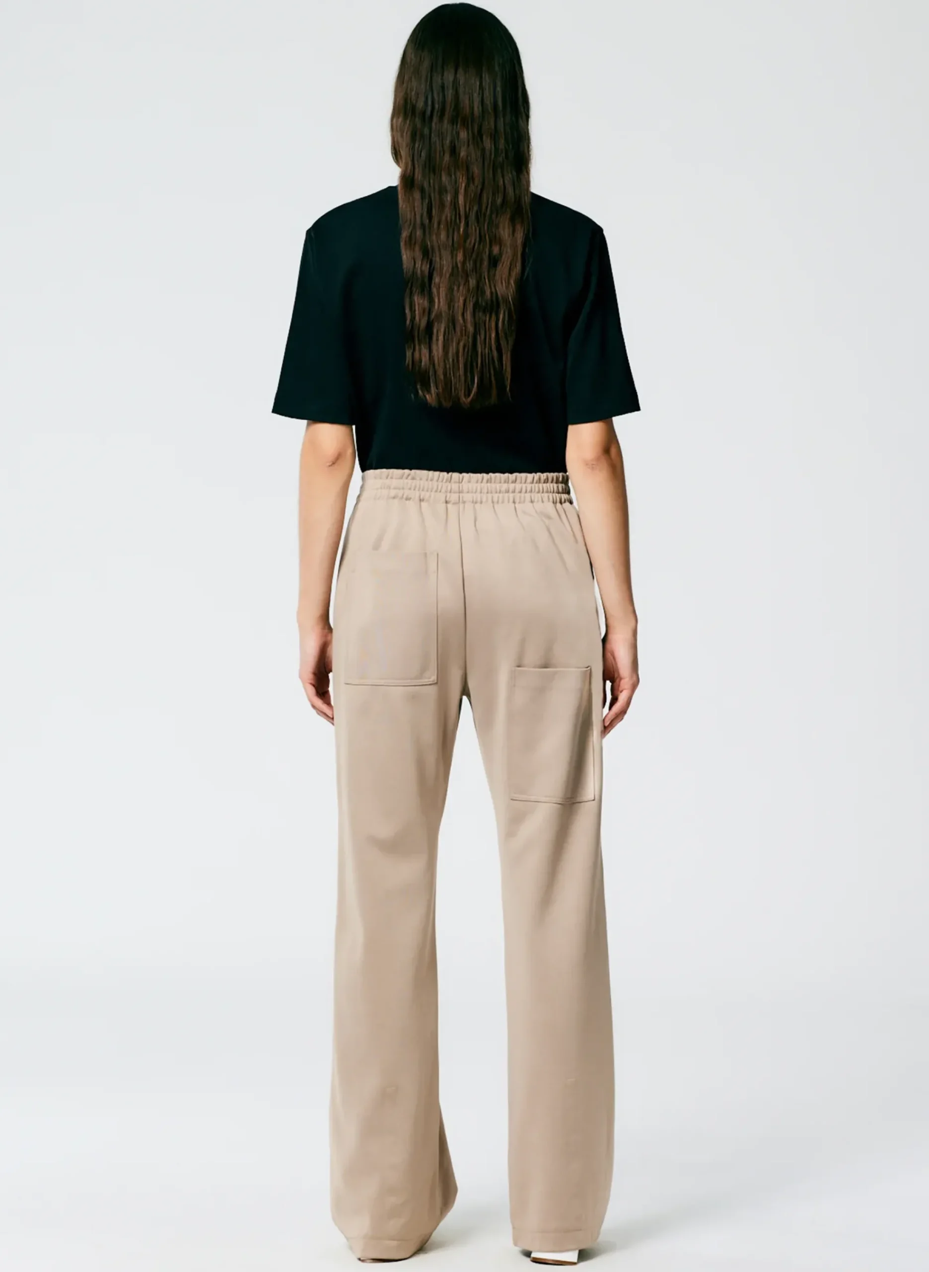 Sale Tibi Active Knit Scottie Jogger Khaki