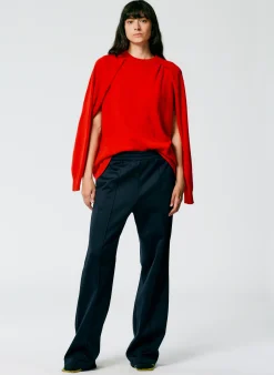 Hot Tibi Active Knit Scottie Jogger Navy