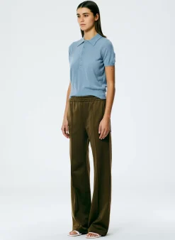 Clearance Tibi Active Knit Scottie Jogger Wood