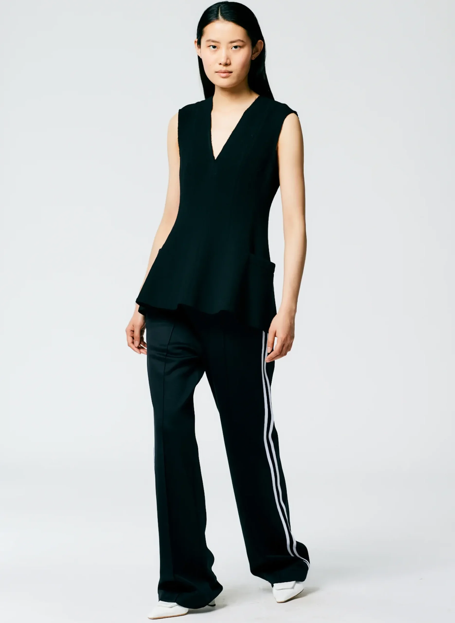 Online Tibi Active Knit Scottie Striped Jogger Black Multi