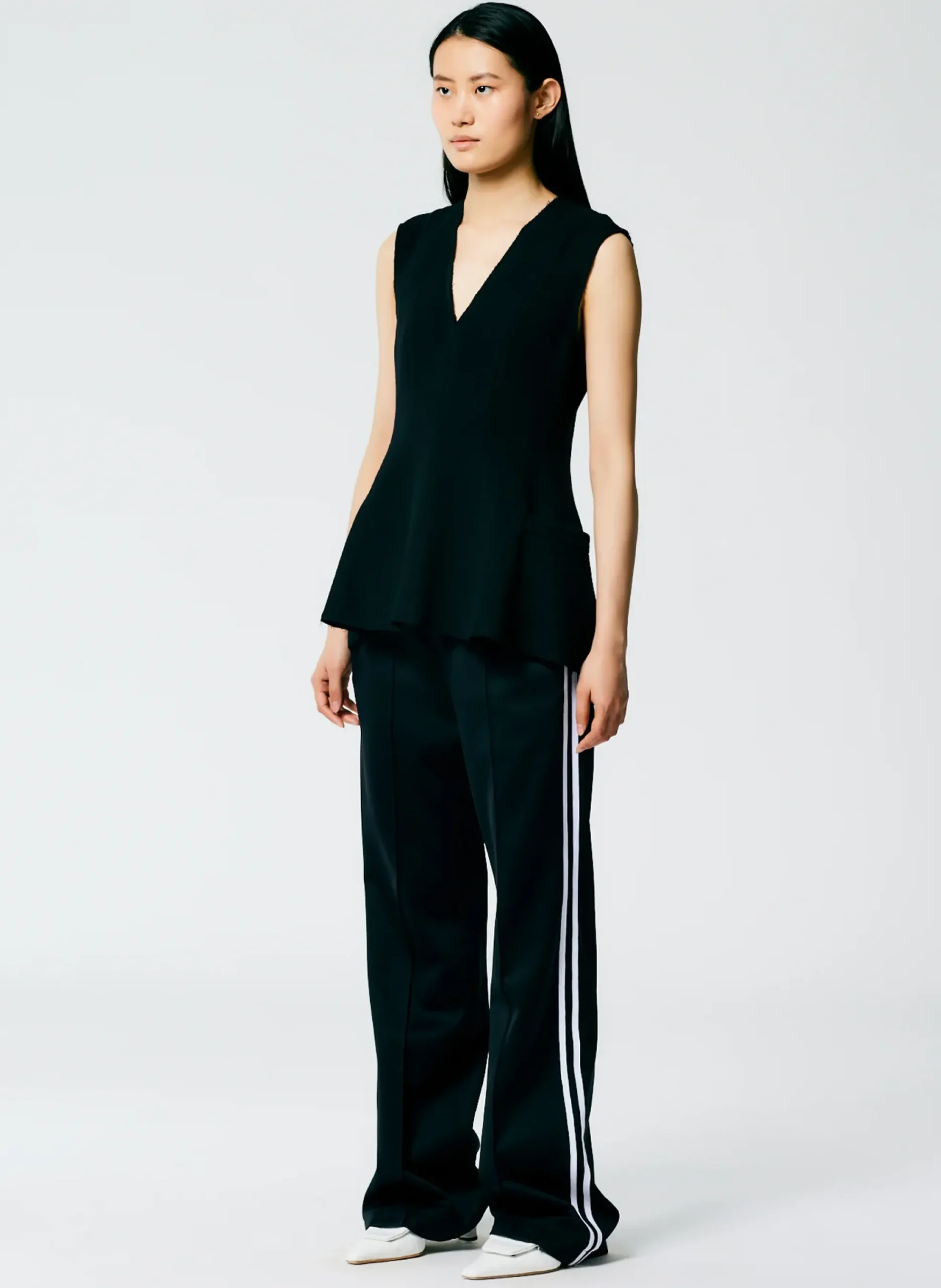 Online Tibi Active Knit Scottie Striped Jogger Black Multi