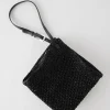 Hot Tibi Aire Libre Mesh Crochet Bag Black