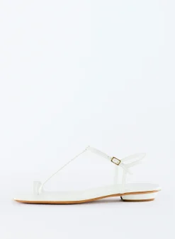 Sale Tibi Barry Kidskin Sandal Optic White