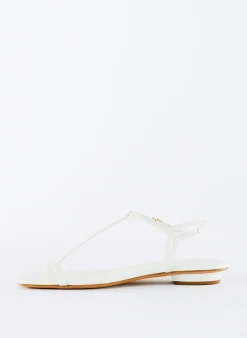 Sale Tibi Barry Kidskin Sandal Optic White