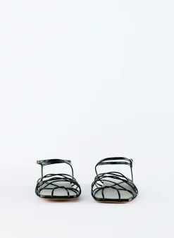 Tibi Berneice Kidskin Sandal Black