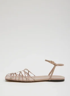 Outlet Tibi Berneice Kidskin Sandal Nude