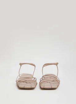 Outlet Tibi Berneice Kidskin Sandal Nude