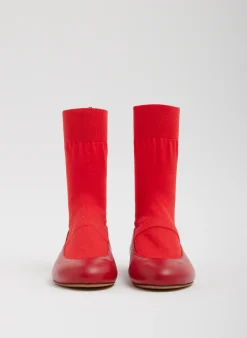Sale Tibi Borg Sock Shoe Red