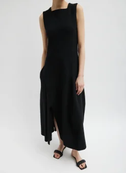 Online Tibi Boucle Knit Sculpted Dress Black