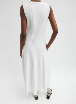 Online Tibi Boucle Knit Sculpted Dress White