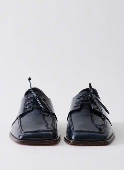 New Tibi Brody Square Toe Loafer Navy