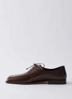 Outlet Tibi Brody Square Toe Loafer Espresso