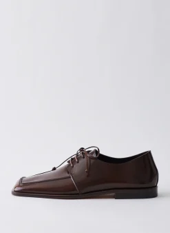 Outlet Tibi Brody Square Toe Loafer Espresso