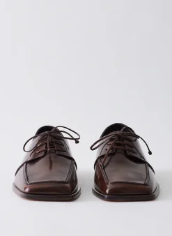 Outlet Tibi Brody Square Toe Loafer Espresso