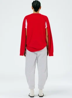 Best Tibi Calder Sweatpant Heather Grey