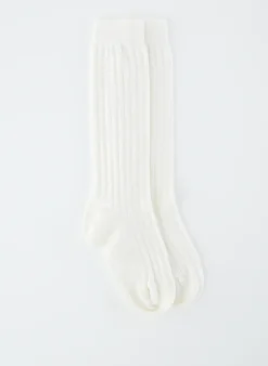 Best Tibi Cashmere Socks White