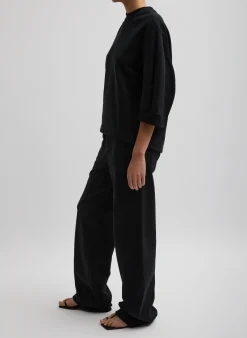 Clearance Tibi Cecil Sweatpant Black