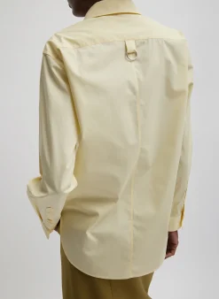 Outlet Tibi Charlie Men's Slim Shirt Lemon Ice