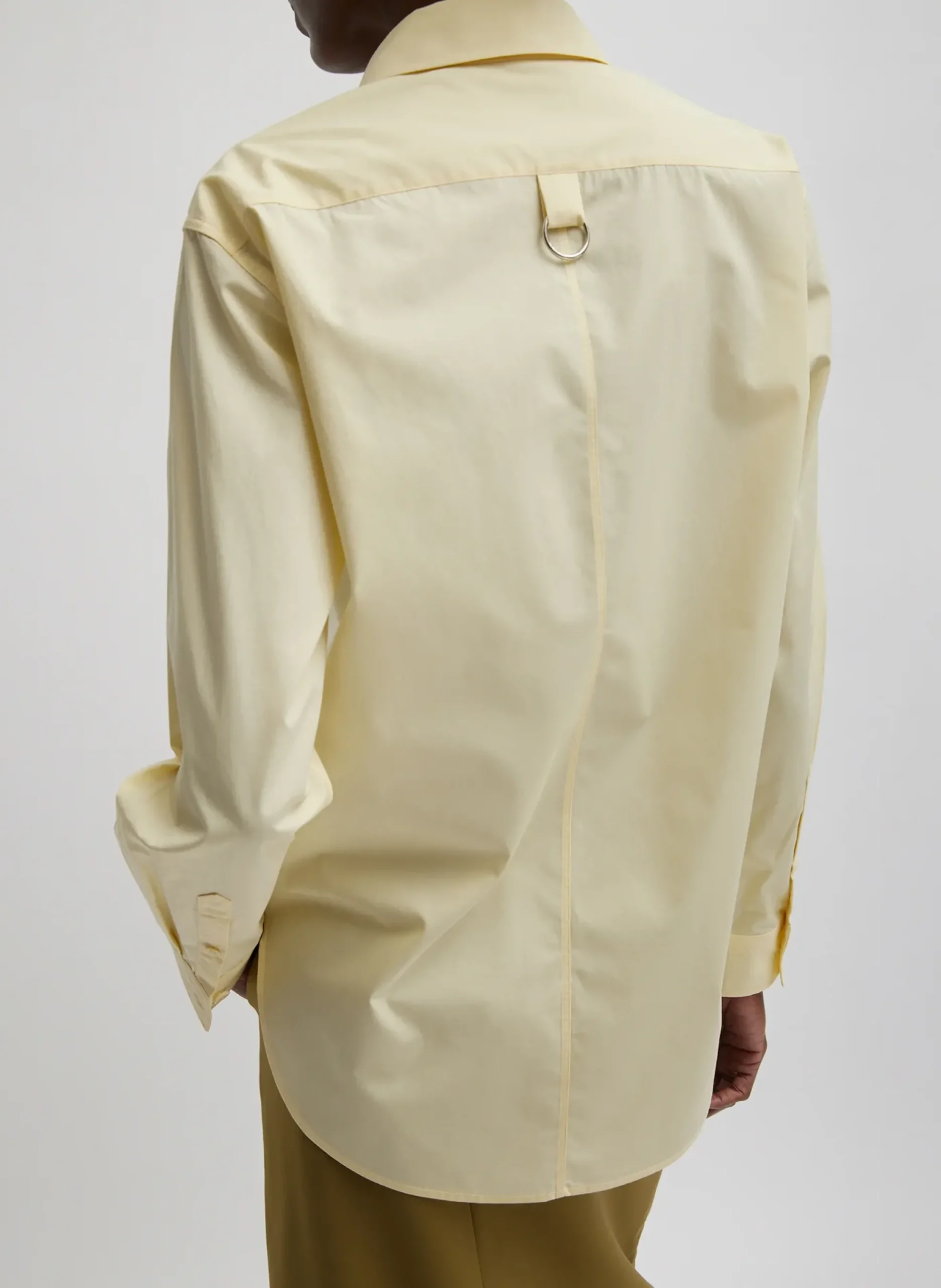 Outlet Tibi Charlie Men's Slim Shirt Lemon Ice