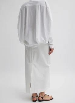 Clearance Tibi Chino Maxi Skirt White