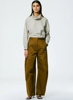 Best Tibi Chino Sid Pant - Petite Caramel