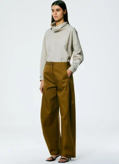 Best Tibi Chino Sid Pant - Petite Caramel