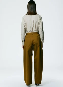 Best Tibi Chino Sid Pant - Petite Caramel