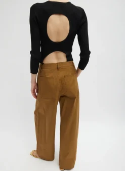 Best Tibi Chino Sid Pant - Regular Caramel