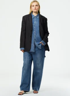 Sale Tibi Classic Denim Slouchy Carpenter Jean Classic Blue