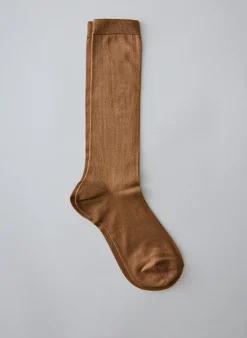 Sale Tibi Classic Socks Hazelnut