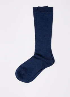 New Tibi Classic Socks Heather Blue