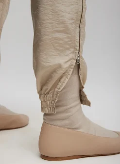 Clearance Tibi Crispy Nylon Kat Jogger Desert Sand