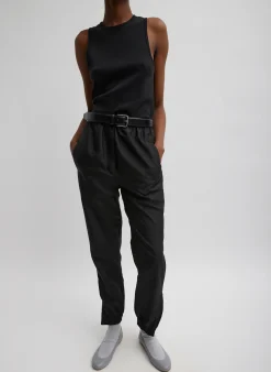 Clearance Tibi Crispy Nylon Kat Jogger Black
