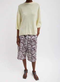 Online Tibi Crispy Sweater Oversized Easy T-Shirt Butter