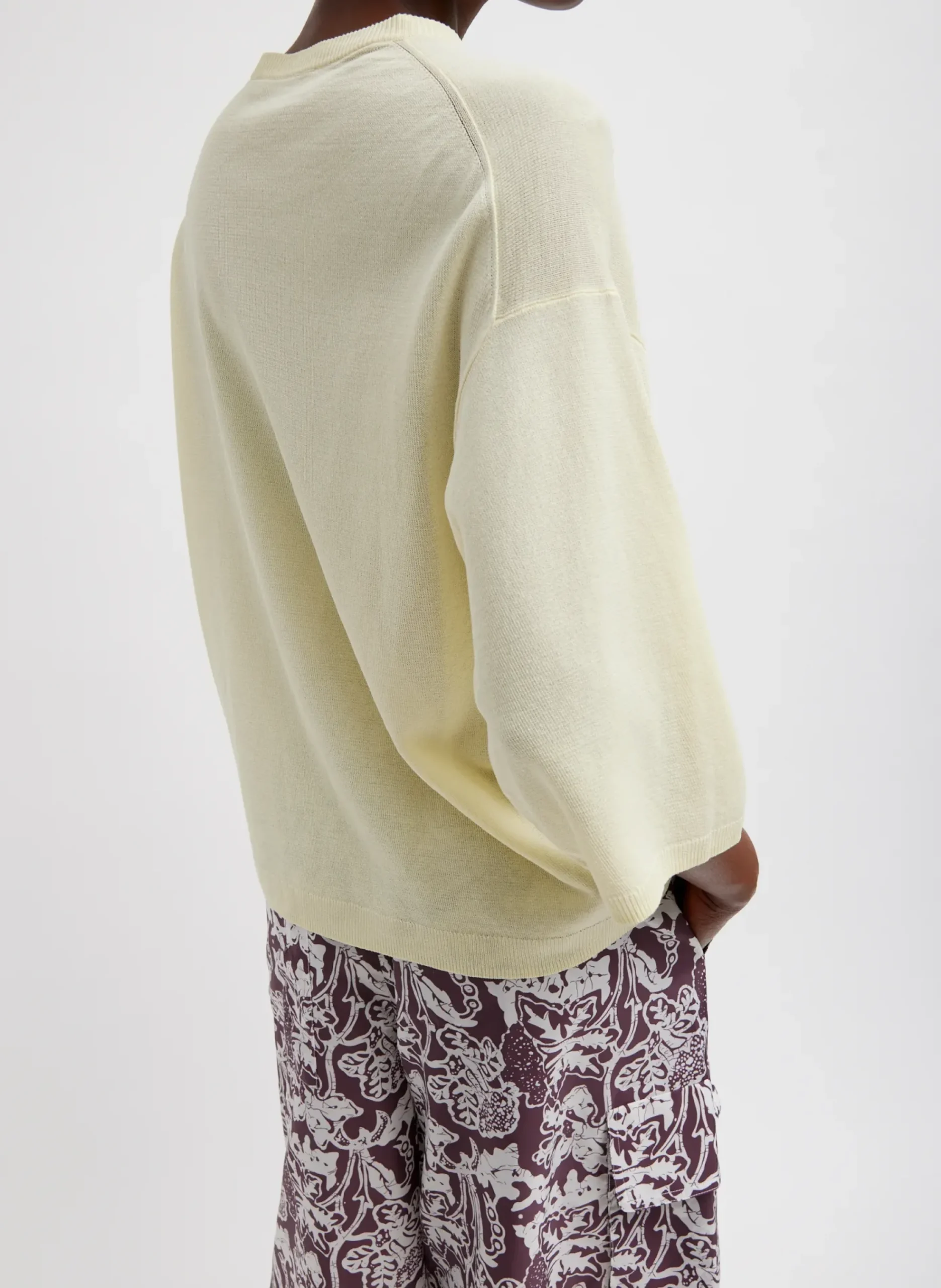 Online Tibi Crispy Sweater Oversized Easy T-Shirt Butter