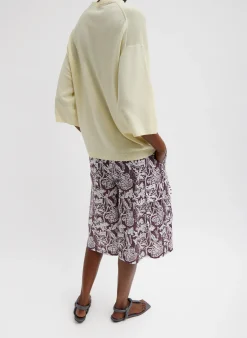 Online Tibi Crispy Sweater Oversized Easy T-Shirt Butter