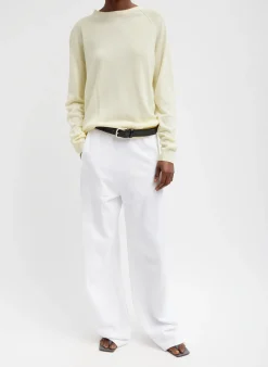 Tibi Crispy Sweater Pullover Butter
