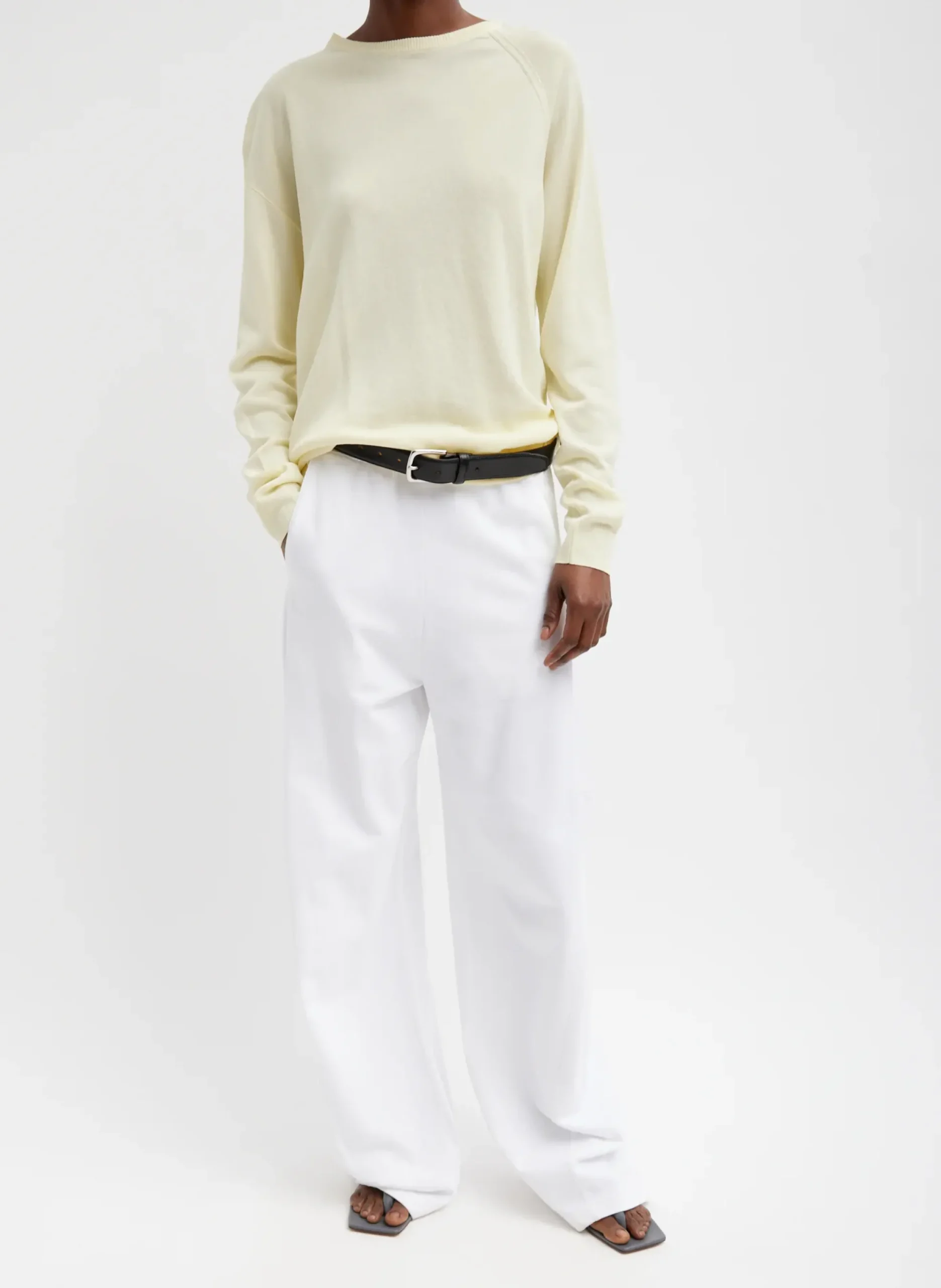 Tibi Crispy Sweater Pullover Butter