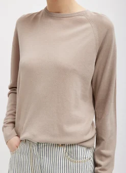 Discount Tibi Crispy Sweater Pullover Dark Stone