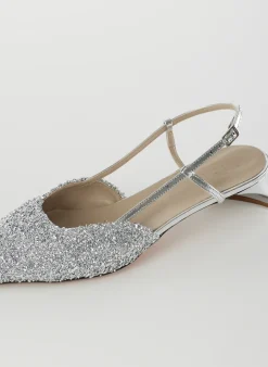 Best Tibi Curly Victor Slingback Silver