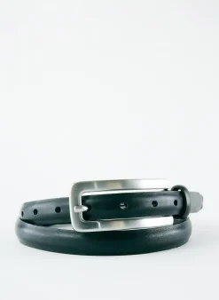 Outlet Tibi Darwin Leather Belt Black
