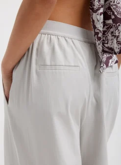 Online Tibi Drapey Suiting Marit Pull On Pant Stone