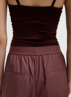 Discount Tibi Drapey Suiting Marit Pull On Pant Cinnamon