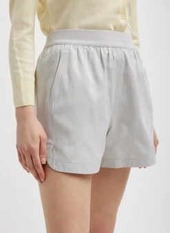 Discount Tibi Drapey Suiting Pull On Short Stone
