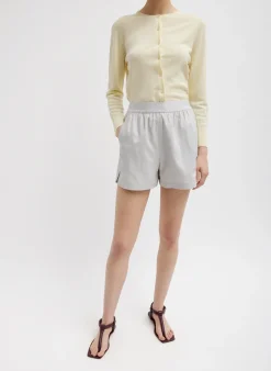 Discount Tibi Drapey Suiting Pull On Short Stone