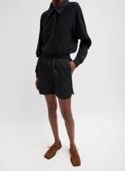 Discount Tibi Drapey Suiting Pull On Short Black