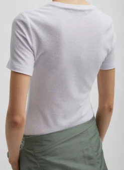 Discount Tibi Dry Loop Terry Baby T-Shirt Pale Lavender